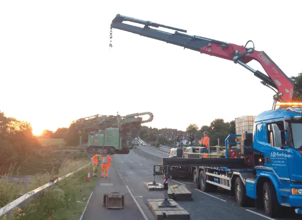 Transporting an ACS Rotary Drill to a site Transporting an ACS Rotary Drill to a site
